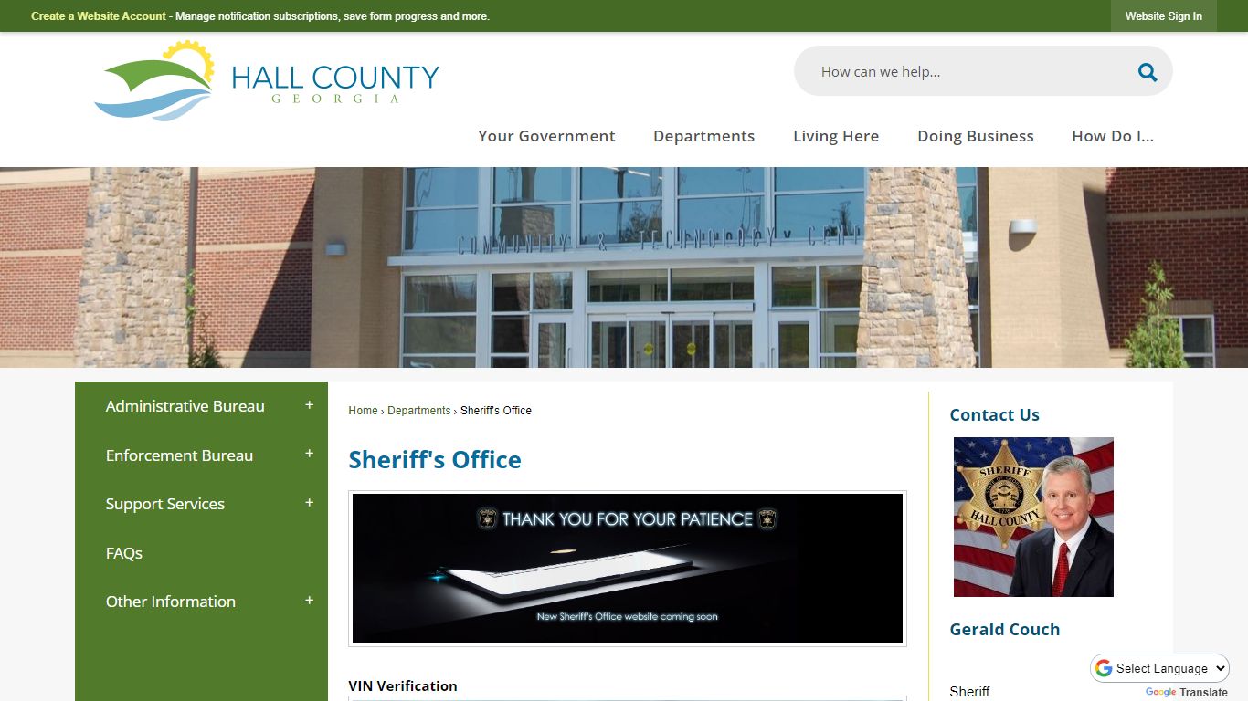 Sheriff's Office | Hall County, GA - Official Website